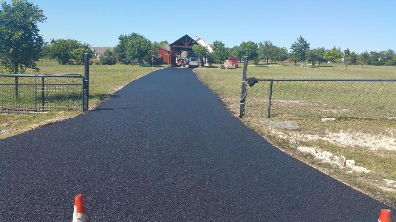 Hill Country Asphalt & Chip Seal paving project